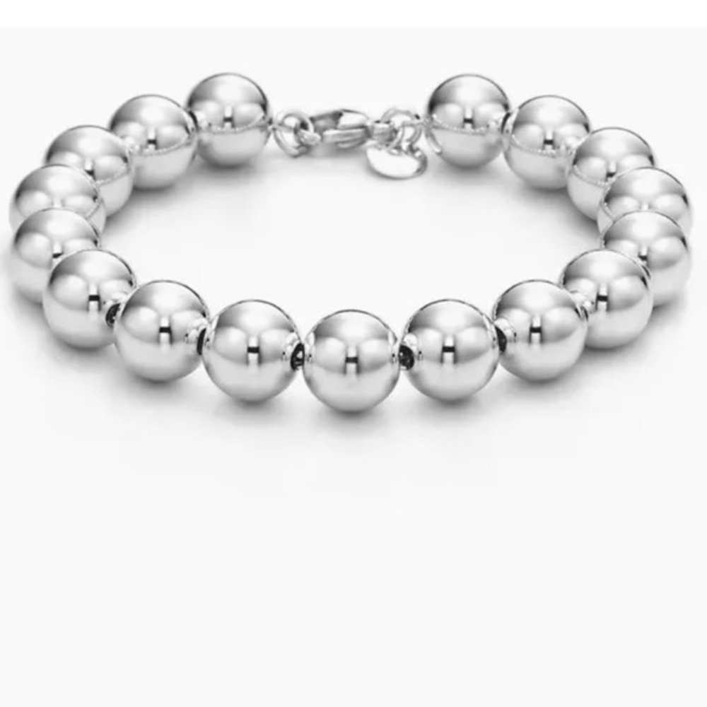Tiffany & co hardware bead bracelet 7”